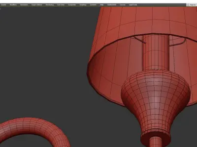 NAOMI WALL ONE Low-poly 3D model