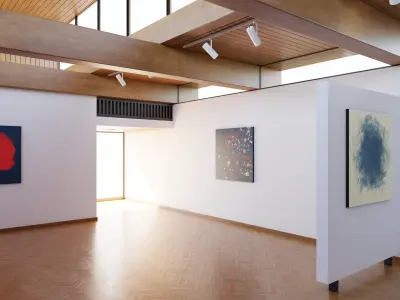 Art Museum Gallery Interior 21 Low-poly 3D model