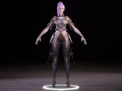 CYBER RIDER 3D MODEL Low-poly 3D model