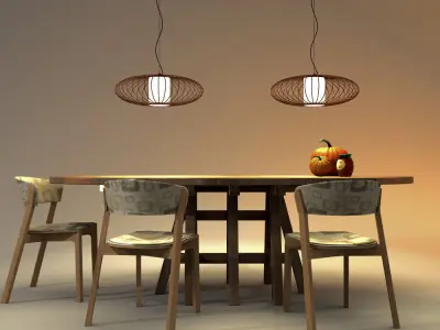 Hanging lamp Cage 3D model