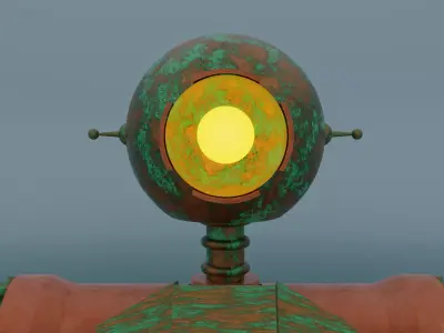 3d robot Low-poly 3D model