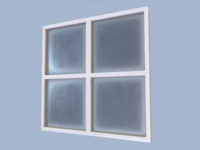 Free Basic Dirty Window Free low-poly 3D model