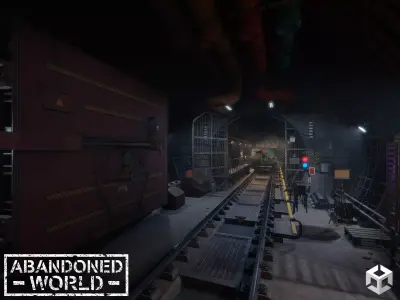 Modular Underground Tunnels for Unity Low-poly 3D model