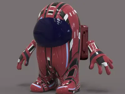 Among Us Character Low-poly 3D model