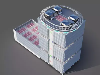 Sports tower - Saudi Arabia  3D model