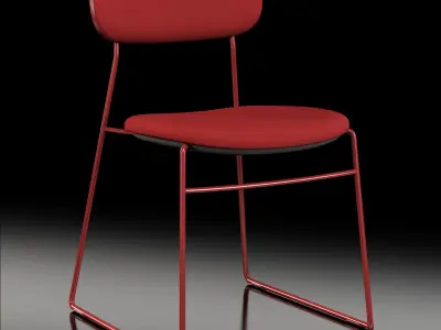 Modus PLC Wire upholstered chair 3D model