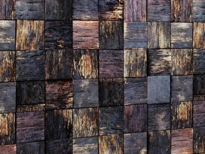 wood wall 1 3D model