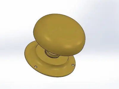 Door knob 3D print model