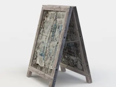 Poster Low-poly 3D model