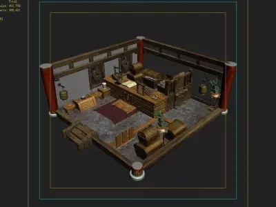 Gang Interior - Junior Treasury 3D model