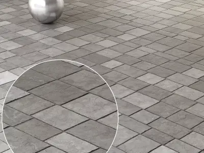 Mrf Pavement Set42 Low-poly 3D model