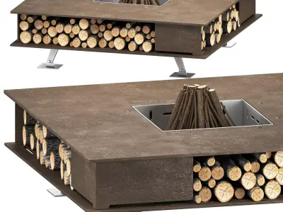 Fire pit toast 3D model