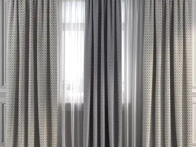 Curtain Set 234 3D model