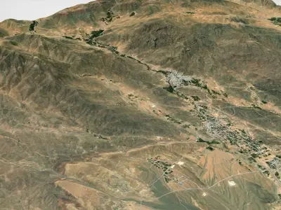 Village Fordo Iran 3D model