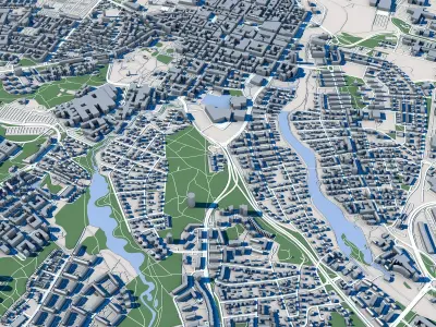 Linkoping City Sweden 3D model