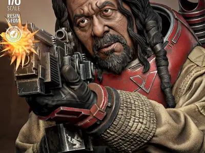 STAR WARS Baze Malbus Sculpture  3D print model