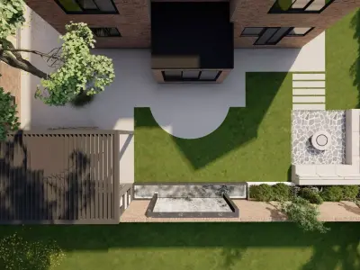 Garden Landscape 3D Model - SketchUp and Lumion Scene 3D model