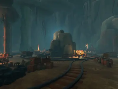 Stylized Lost Cave Low-poly 3D model