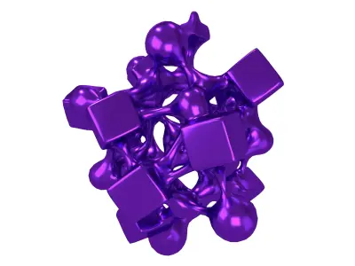Abstract Shape v44 007 Low-poly 3D model