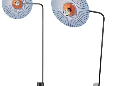 roche bobois rays floor light 3D model