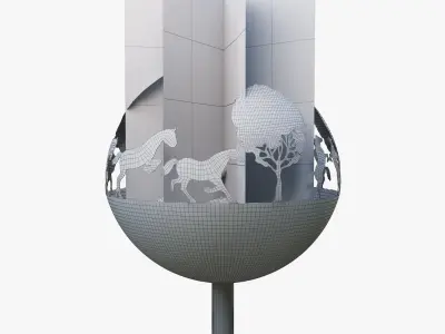 fireplace  hors 3D model