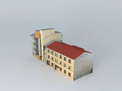 Riga, Senchu ​​street 7 9 Free 3D model