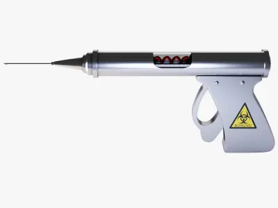 Syringe Gun 3D model