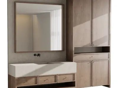 Bathroom furniture by Fauset Bathroom 92 Low-poly 3D model