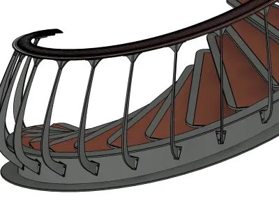 Classical Staircase 3D model