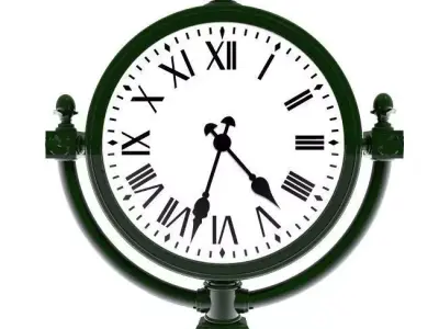 Street clock 3D model