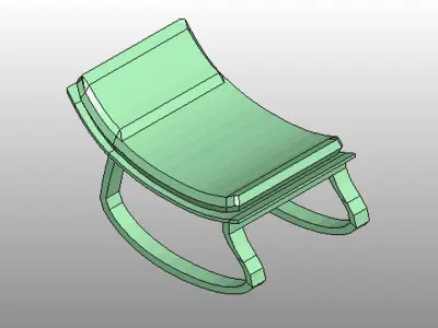 Rocking Baby Chair 3D model