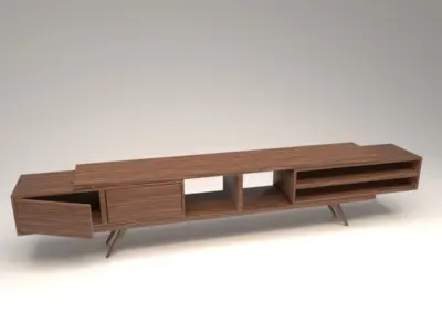 STM-D tv stand model 222 Low-poly 3D model