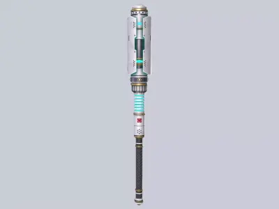 Scifi Powerbat Low-poly 3D model