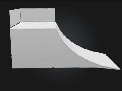 Skate Ramp Graffiti  Urban Style in Motion 3D model