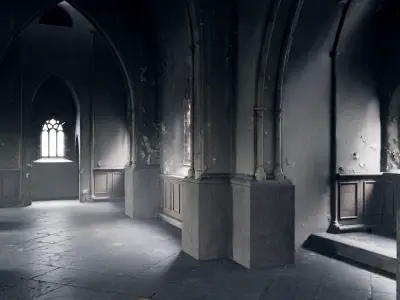 gothic church 3D model buy
