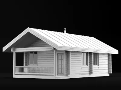 Bathhouse house 3D model