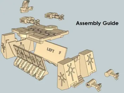 6mm DeathBot War-Barge 3D print model