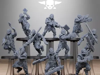 Corrupted Guard Spikers 3D print model