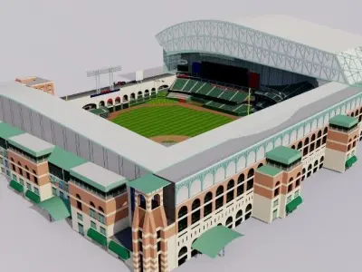 Minute Maid Park - Houston Astros stadium 3D model