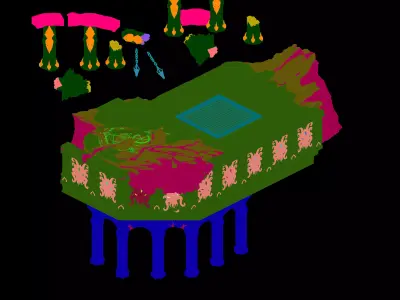 Magma Rift - Pillar Platform 01 3D model