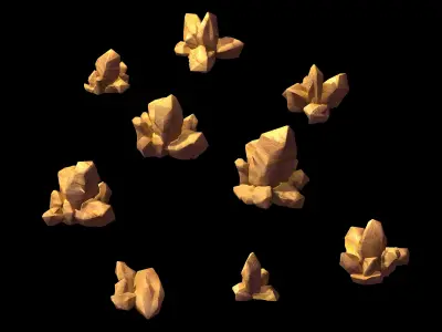 Disney main city - Stone 03 3D model
