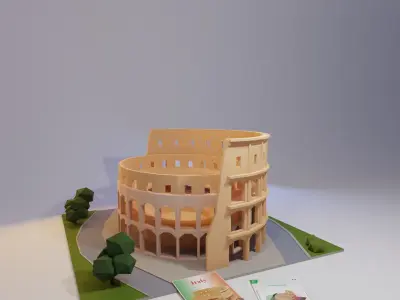 Landmarks of the world H to K Low-poly 3D model