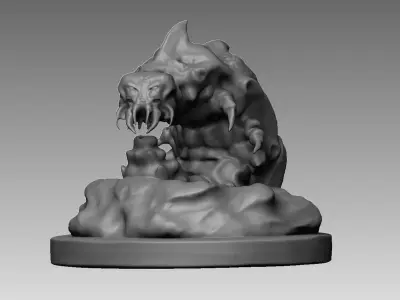 Alien Larva  Figure 3D print model