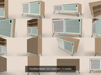 Pointillee Media Unit Collection 3D Model Pack