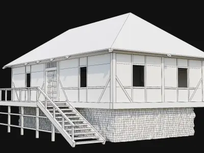 Medieval Houses 5-8 PBR 4K 3D model