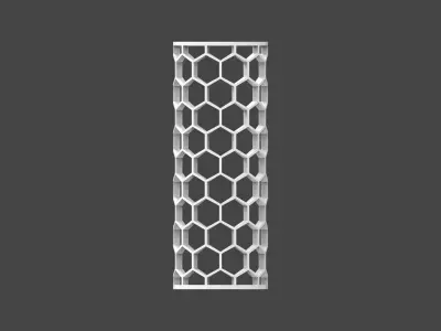 Honeycomb shaped Candle shade 3D print model