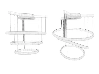 Saturn pendant lamp 3D model