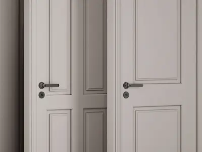 Entrance door set107 3D model