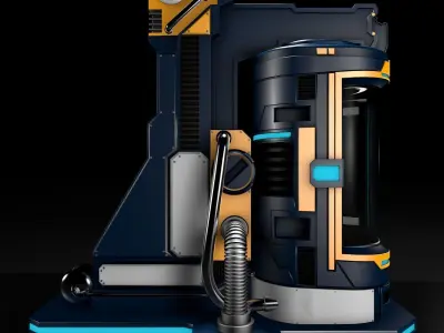 Sci Fi Liquid Container 3D model