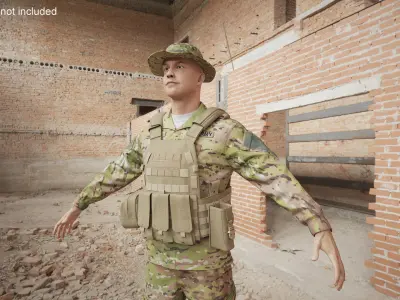  Military Operator in Plate Carrier 